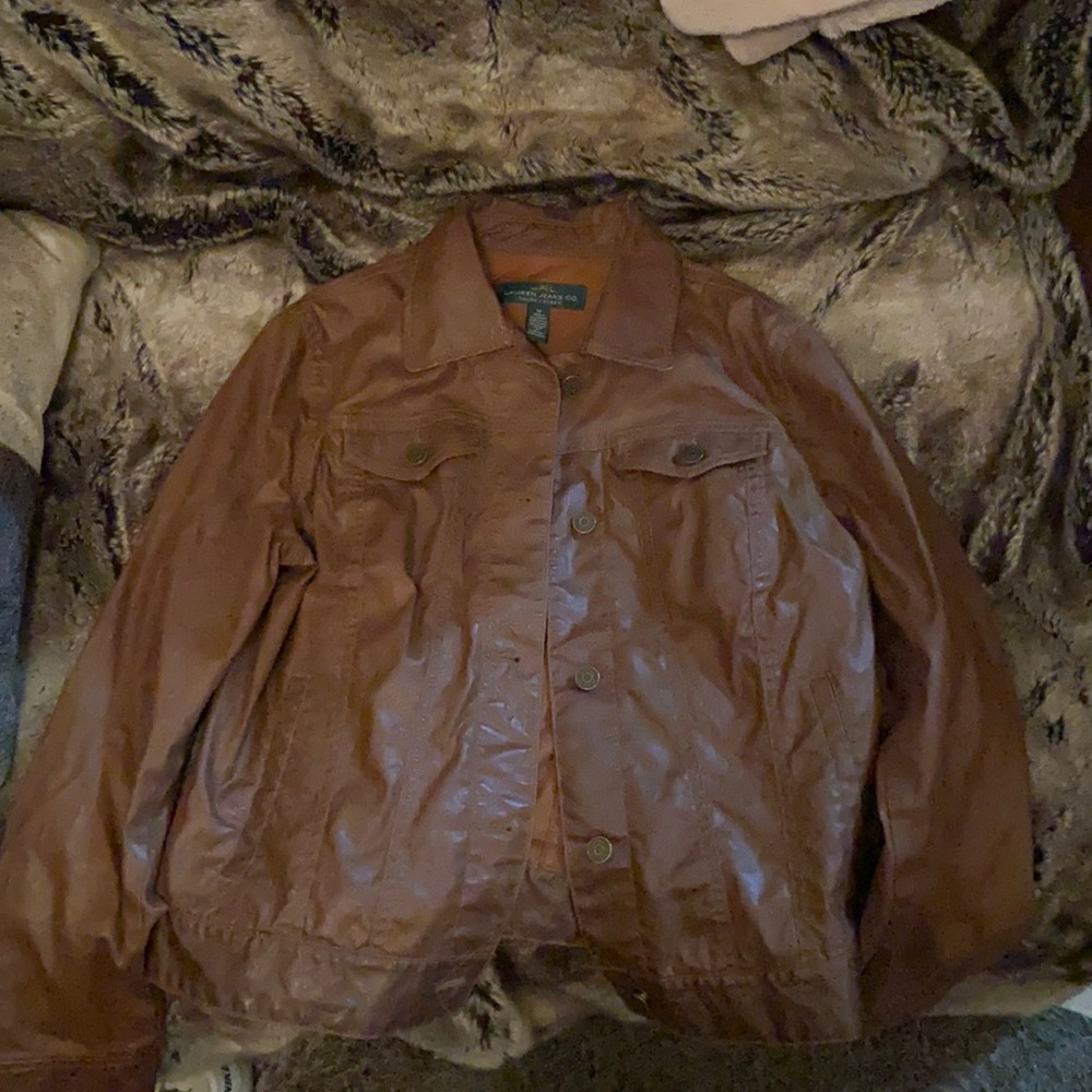 Ralph Lauren leather jacket worn once